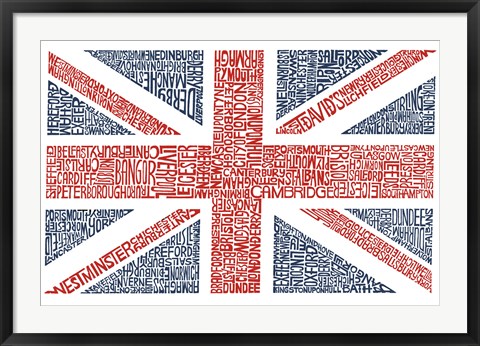 Framed Union Jack Print