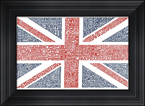 Framed Union Jack Print
