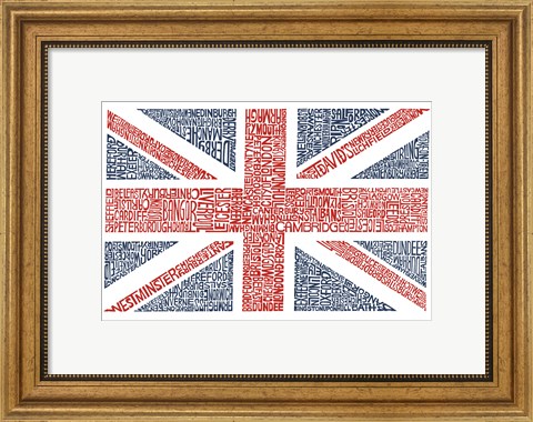Framed Union Jack Print