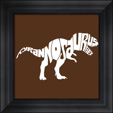 Framed Tyranosaurus Rex Print