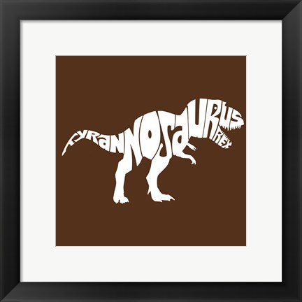 Framed Tyranosaurus Rex Print