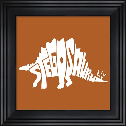 Framed Stegosaurus Print