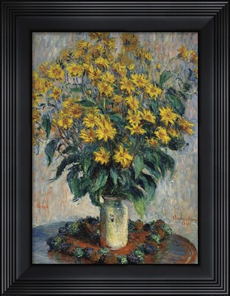 Framed Jerusalem Artichoke Flowers, 1880 Print