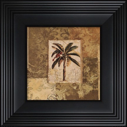 Framed Palm Patchwork II Print