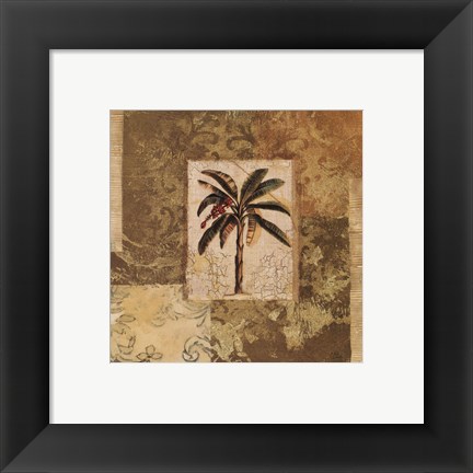 Framed Palm Patchwork II Print