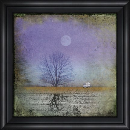 Framed Moonlight in Vermont Print