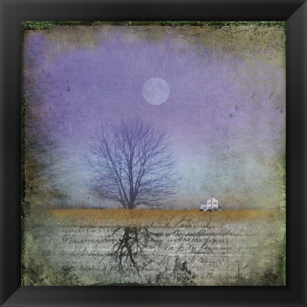 Framed Moonlight in Vermont Print