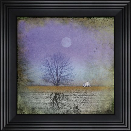 Framed Moonlight in Vermont Print