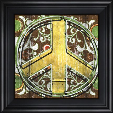 Framed Peace 2 (sign) Print