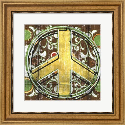 Framed Peace 2 (sign) Print