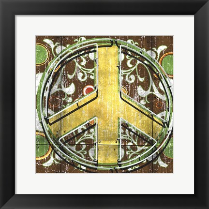 Framed Peace 2 (sign) Print