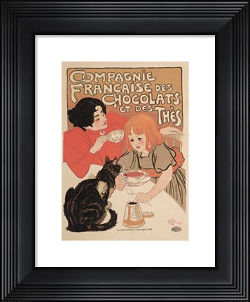 Framed Compagnie Francaise des Chocolats Print