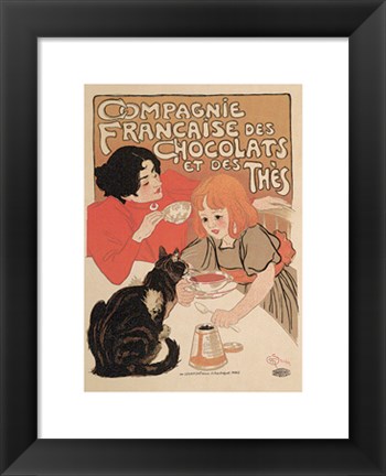 Framed Compagnie Francaise des Chocolats Print