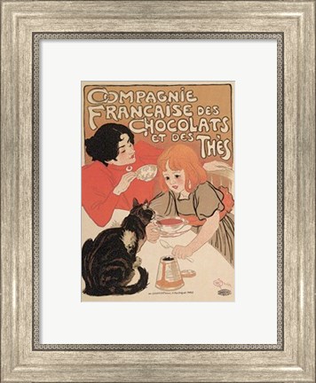 Framed Compagnie Francaise des Chocolats Print