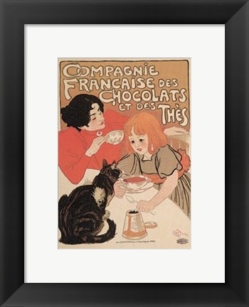 Framed Compagnie Francaise des Chocolats Print