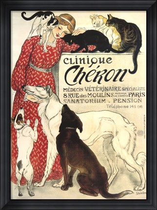 Framed Clinique Cheron Print