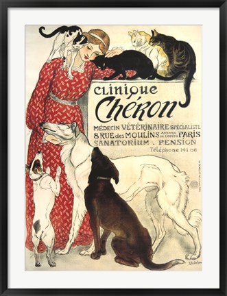 Framed Clinique Cheron Print