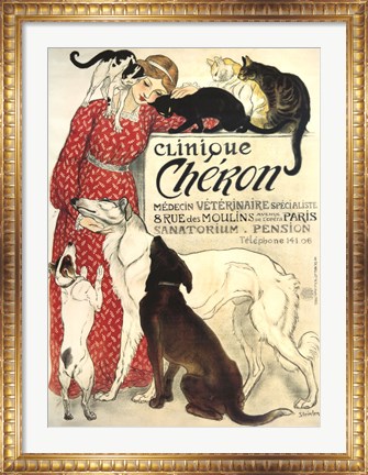 Framed Clinique Cheron Print