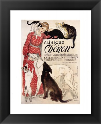 Framed Clinique Cheron Print