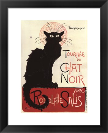 Framed Tournee du Chat Noir Print