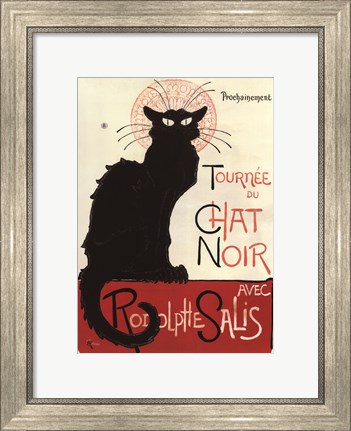 Framed Tournee du Chat Noir Print