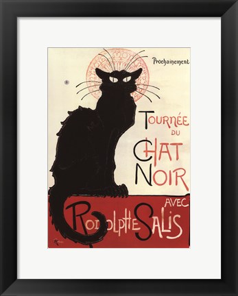 Framed Tournee du Chat Noir Print