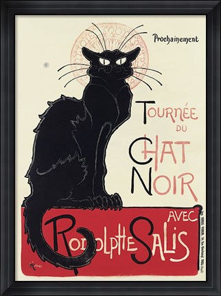 Framed Tournee du Chat Noir Print