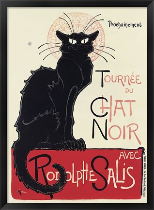 Framed Tournee du Chat Noir Print