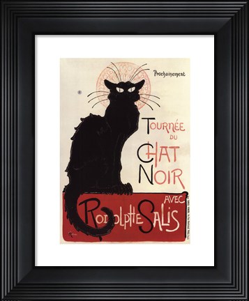 Framed Tournee du Chat Noir Print