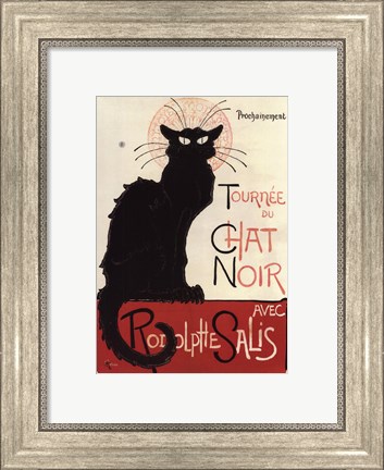 Framed Tournee du Chat Noir Print