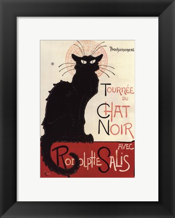 Framed Tournee du Chat Noir Print