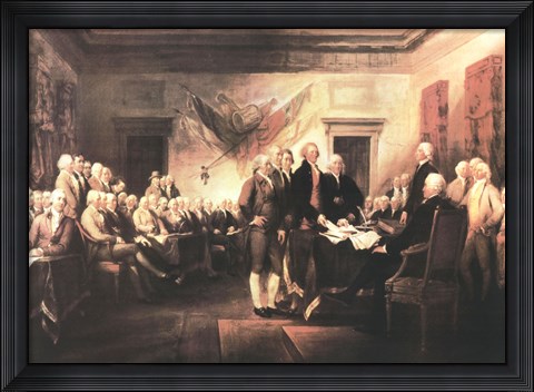 Framed Declaration of Independence Print