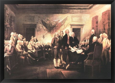 Framed Declaration of Independence Print