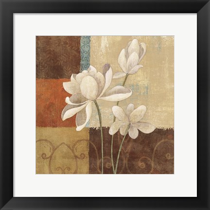 Framed Fiori I Print