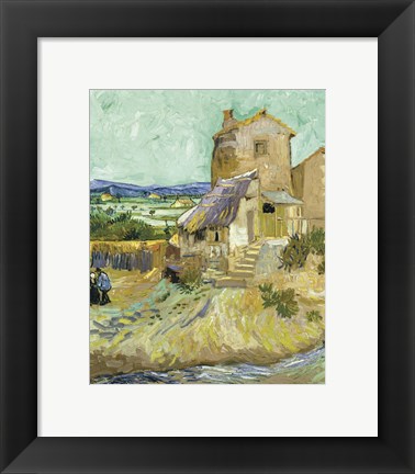 Framed Old Mill, 1888 Print