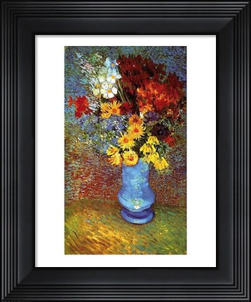 Framed Vase With Anemone Print