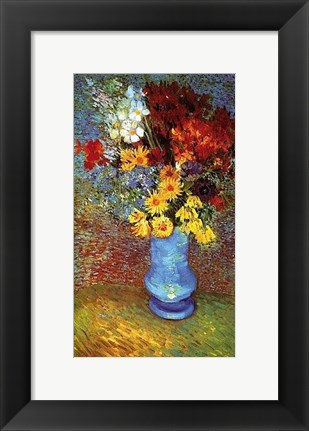 Framed Vase With Anemone Print