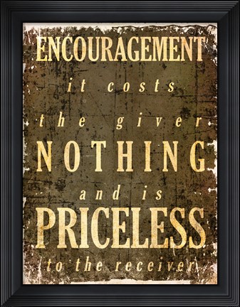 Framed Encouragement Quote Print