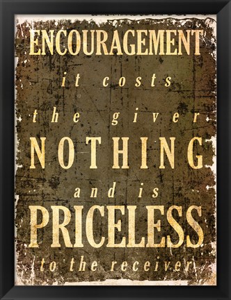 Framed Encouragement Quote Print