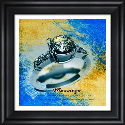 Framed Marriage Quote II Print