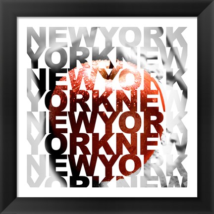 Framed New York – Big Apple Print