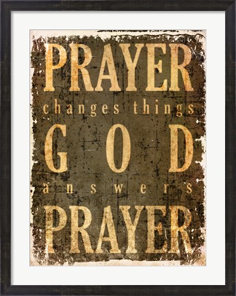 Framed Prayer Quote Print
