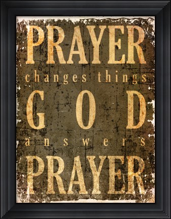 Framed Prayer Quote Print