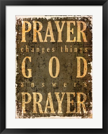 Framed Prayer Quote Print