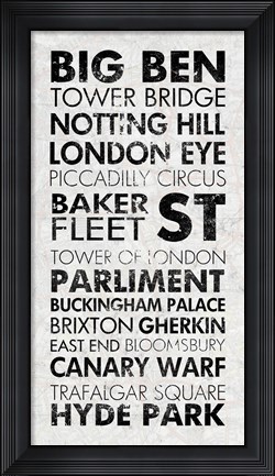 Framed London I Print