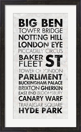 Framed London I Print