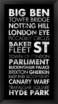 Framed London II Print