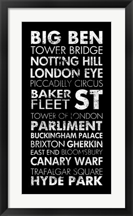 Framed London II Print