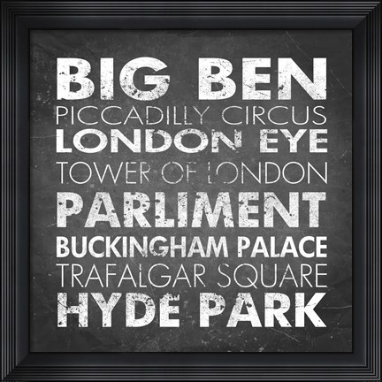 Framed London Print
