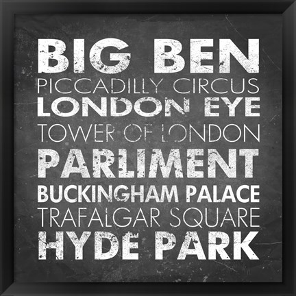 Framed London Print